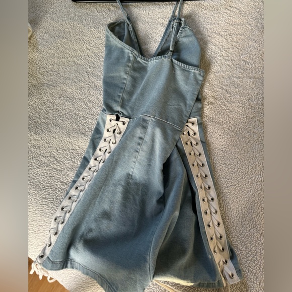 Denim Romper NWT | Fashion Nova - Picture 2 of 4